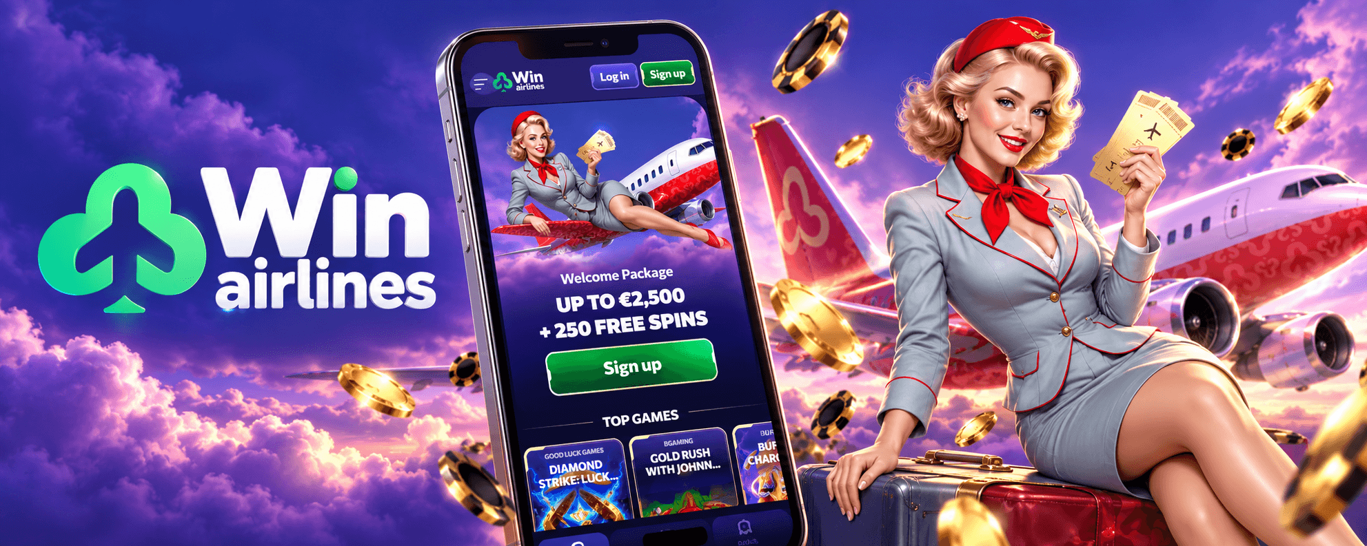 WinAirlines Casino App-Screenshot